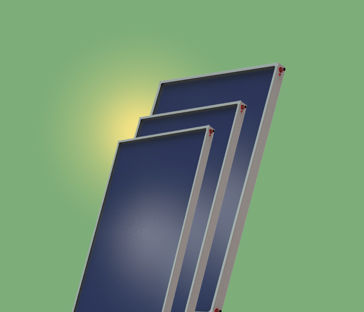 ELFOSUN3: Solarthermischer Flachkollektor für die Kombination mit Heizungs- und Brauchwassererwärmungsanlagen