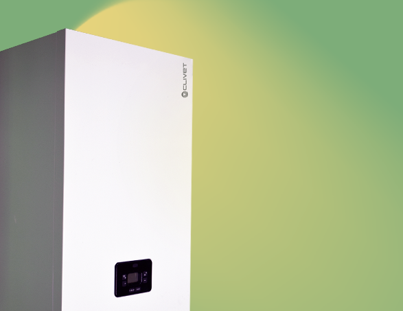 Heizkessel by Clivet: ergänzen Sie die elektrische Wärmepumpe mit einem Gasboiler und erhalten Sie eine wirklich maßgeschneiderte Anlage